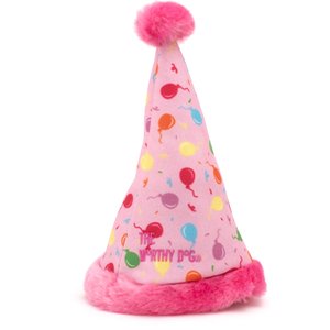 The Worthy Dog Birthday Dog Party Hat, Pink, Large