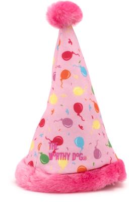 Show full view: The Worthy Dog Birthday Dog Party Hat, Pink, Large slide 4 of 5