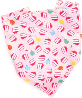 Show full view: The Worthy Dog Birthday Girl Dog Bandana, Pink, Small slide 3 of 4