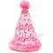 Show in main carousel: The Worthy Dog Birthday Hat Squeaky Plush Dog Toy, Pink slide 1 of 4