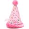 Show in main carousel: The Worthy Dog Birthday Hat Squeaky Plush Dog Toy, Pink slide 3 of 4