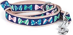 The Worthy Dog Bow Ties Lead Dog Leash, Navy, Small: 5-ft long, 5/8-in wide