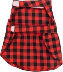 The Worthy Dog Buffalo Plaid Dog Dress, Red/Black, X-Large slide 2 of 3
