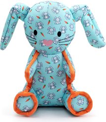 The Worthy Dog Bunny Squeaky Plush Dog Toy, Mint, Small