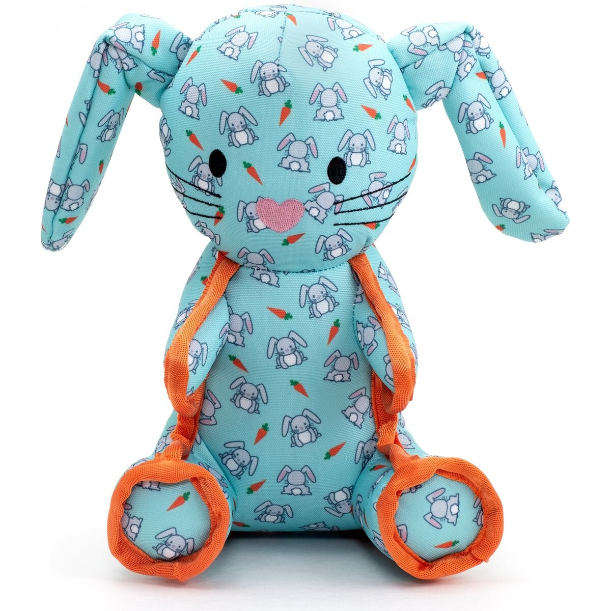 The Worthy Dog Bunny Squeaky Plush Dog Toy, Mint, Small