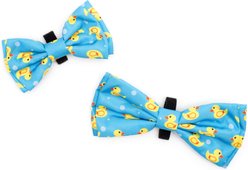 The Worthy Dog & Cat Rubber Duck Dog & Cat Bow Tie, Blue, Large slide 2 of 3