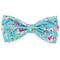Show in main carousel: The Worthy Dog & Cat Watercolor Floral Dog & Cat Bow Tie, Teal, Small slide 1 of 3