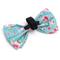 Show in main carousel: The Worthy Dog & Cat Watercolor Floral Dog & Cat Bow Tie, Teal, Small slide 3 of 3