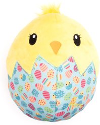 The Worthy Dog Chick Squeaky Plush Dog Toy, Yellow, Small