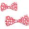 Show in main carousel: The Worthy Dog Valentine's Day Colorblock Hearts Dog Bow Tie, Red, Large slide 2 of 3