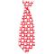 Show in main carousel: The Worthy Dog Valentine's Day Colorblock Hearts Dog Neck Tie, Red, Large slide 1 of 4