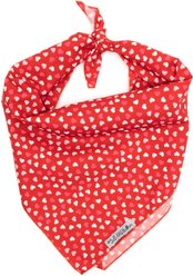 The Worthy Dog Valentine's Day Cupid Dog Bandana, Red, Small