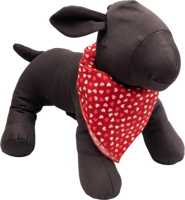 Show full view: The Worthy Dog Valentine's Day Cupid Dog Bandana, Red, Small slide 4 of 4