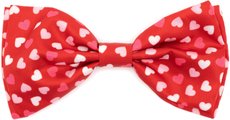 The Worthy Dog Valentine's Day Cupid Dog Bow Tie, Red, Large