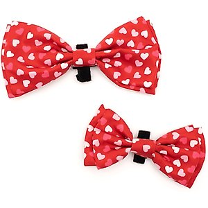 The Worthy Dog Cupid Dog Bow Tie, Red, Large