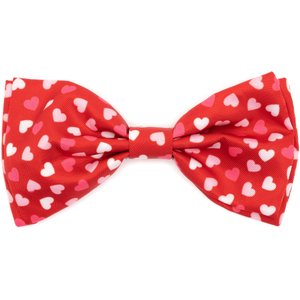 The Worthy Dog Valentine's Day Cupid Dog Bow Tie, Red, Small