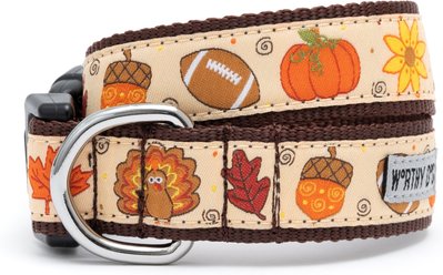 The Worthy Dog Fallelujah Dog Collar, Beige, X-Small: 5 to 11-in neck, 1/2-in wide