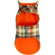 The Worthy Dog Fargo Fleece Jacket Dog Coat, Olive Plaid