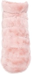The Worthy Dog Faux Fur Dog Coat, Mauve, Large