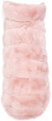 The Worthy Dog Faux Fur Dog Coat, Mauve, Medium