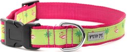 The Worthy Dog Flamingos Dog Collar, Pink, X-Large: 17 to 23-in neck, 1-in wide slide 2 of 3