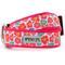 Show in main carousel: The Worthy Dog Fleurs Dog Collar, Pink, Medium: 11 to 17-in neck, 1-in wide slide 1 of 5