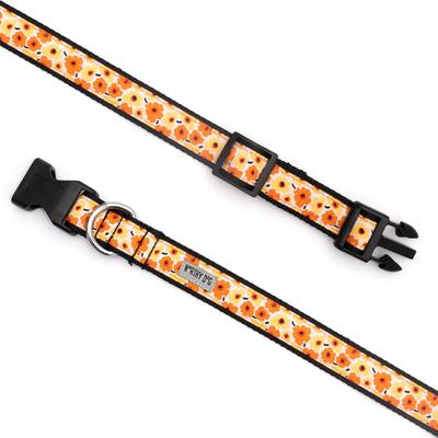 Show full view: The Worthy Dog Fleurs Dog Collar, Yellow, Small: 8 to 14-in neck, 5/8-in wide slide 4 of 8