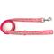 Show in main carousel: The Worthy Dog Fleurs Lead Dog Leash, Pink, Large: 5-ft long, 1-in wide slide 3 of 4