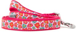 The Worthy Dog Fleurs Lead Dog Leash, Pink, Small: 5-ft long, 5/8-in wide
