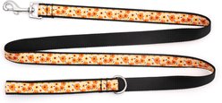 The Worthy Dog Fleurs Lead Dog Leash, Yellow, Small: 5-ft long, 5/8-in wide slide 2 of 5