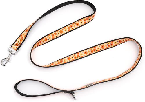 Show full view: The Worthy Dog Fleurs Lead Dog Leash, Yellow, Small: 5-ft long, 5/8-in wide slide 5 of 6