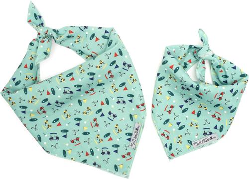 Show full view: The Worthy Dog Golf Dog Bandana, Green, Small slide 4 of 5