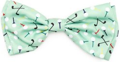 The Worthy Dog Golf Dog Bow Tie, Green, Large