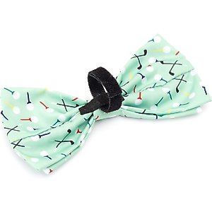 The Worthy Dog Golf Dog Bow Tie, Green, Large