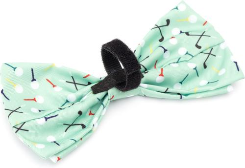 Show full view: The Worthy Dog Golf Dog Bow Tie, Green, Small slide 4 of 5