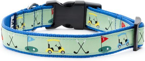 Show full view: The Worthy Dog Golf Dog Collar, Green, Large: 14 to 20-in neck, 1-in wide slide 4 of 6
