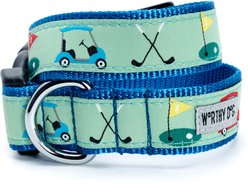 The Worthy Dog Golf Dog Collar, Green, Medium: 11 to 17-in neck, 1-in wide