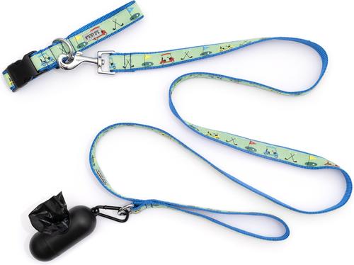 Show full view: The Worthy Dog Golf Lead Dog Leash, Green, Large: 5-ft long, 1-in wide slide 5 of 5