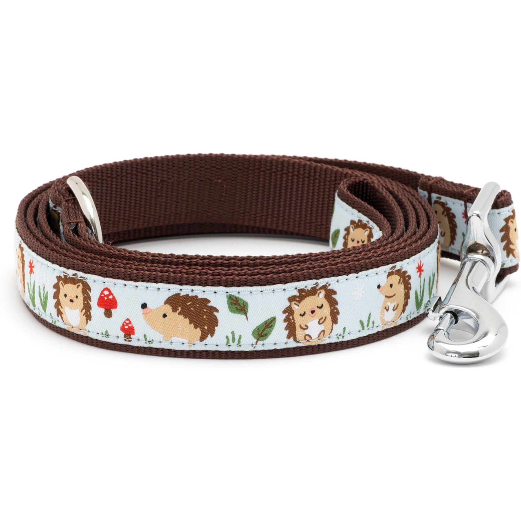 The Worthy Dog Hedgehog Lead Standard Dog Leash, Blue, Large: 5-ft long, 1-in wide