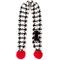 Show in main carousel: The Worthy Dog Houndstooth Dog Sweater & Scarf Set, Black/White/Red, XX-Large slide 5 of 5