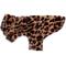 Show in main carousel: The Worthy Dog Leopard Faux Fur Dog Coat, Brown, Large slide 4 of 4
