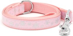 The Worthy Dog Let It Snow Lead Standard Dog Leash, Pink, Large: 5-ft long, 1-in wide