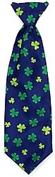 The Worthy Dog Lucky Dog & Cat Neck Tie, Navy, Large