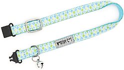 The Worthy Dog Mermaid Cat Collar, One Size: 9 to 11-in neck, 1/2-in wide, Blue slide 2 of 3