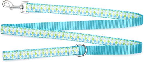Show full view: The Worthy Dog Mermaid Lead Dog Leash, Blue, Small: 5-ft long, 5/8-in wide slide 2 of 4