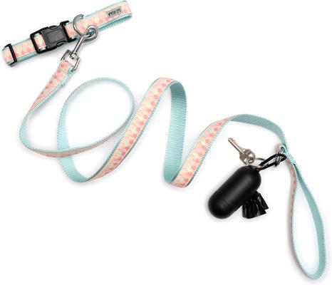 Show full view: The Worthy Dog Mermaid Lead Dog Leash, Pink, Small: 5-ft long, 5/8-in wide slide 4 of 4