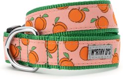 The Worthy Dog Peachy Keen Dog Collar, Peach, Small: 8 to 14-in neck, 5/8-in wide