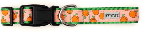 Show full view: The Worthy Dog Peachy Keen Dog Collar, Peach, Small: 8 to 14-in neck, 5/8-in wide slide 2 of 4