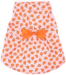 The Worthy Dog Peachy Keen Dog Dress, Peach, Small