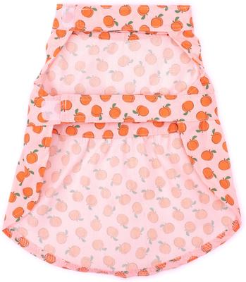 Show full view: The Worthy Dog Peachy Keen Dog Dress, Peach, X-Large slide 2 of 4